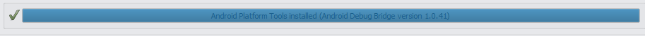 Figure 1: Confirmation in the Open-LIFU Desktop Application that the Android Platform Tools (ADB) are installed.
