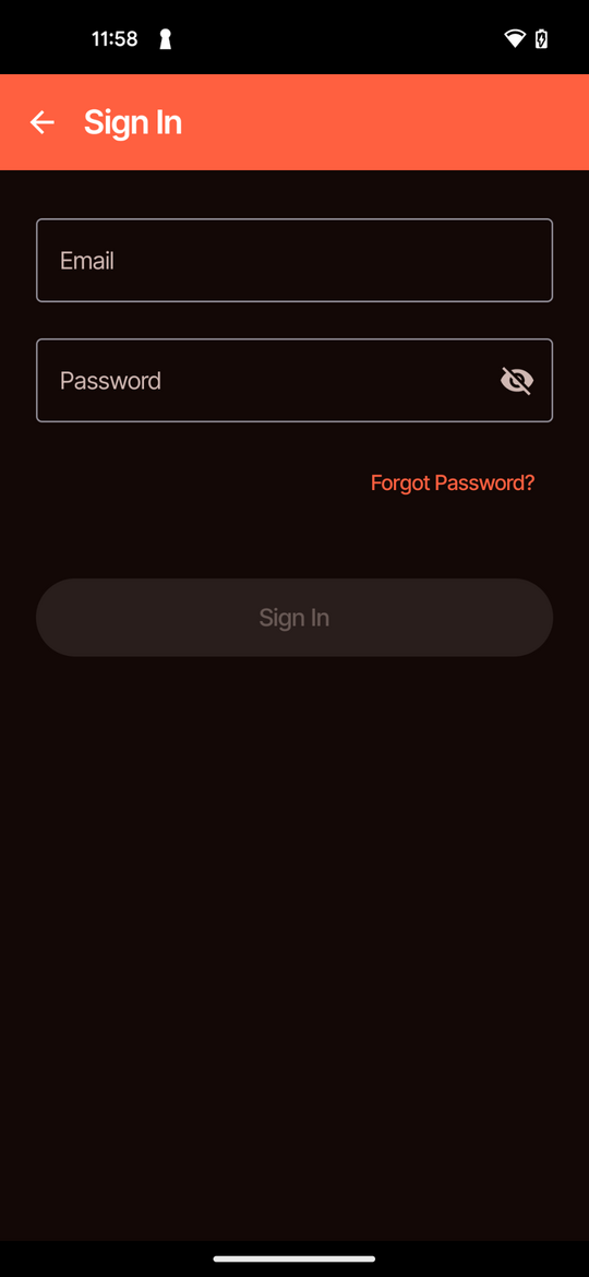 Figure 7: Sign In screen.