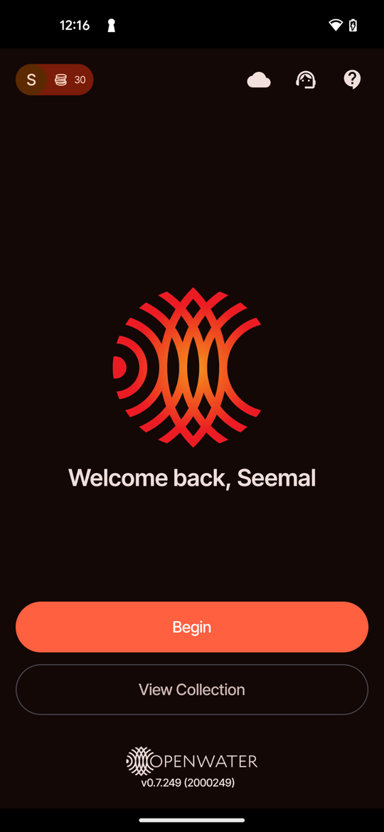 Figure 8: Home screen after signing in.
