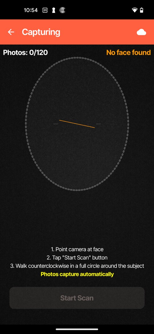 Figure 10: Capture screen before scanning.