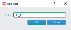 Figure 5: When creating a role, add a name for the role.